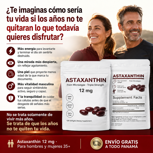 Astaxantina 120 Sofgels. El Antioxidante Más Potente de la Naturaleza. Importado Antienvejecimiento que combate todos los síntomas del envejecimiento prematuro desde los 30 años en adelante (Piel-Visión-Riñones-Alergias-células dañinas)