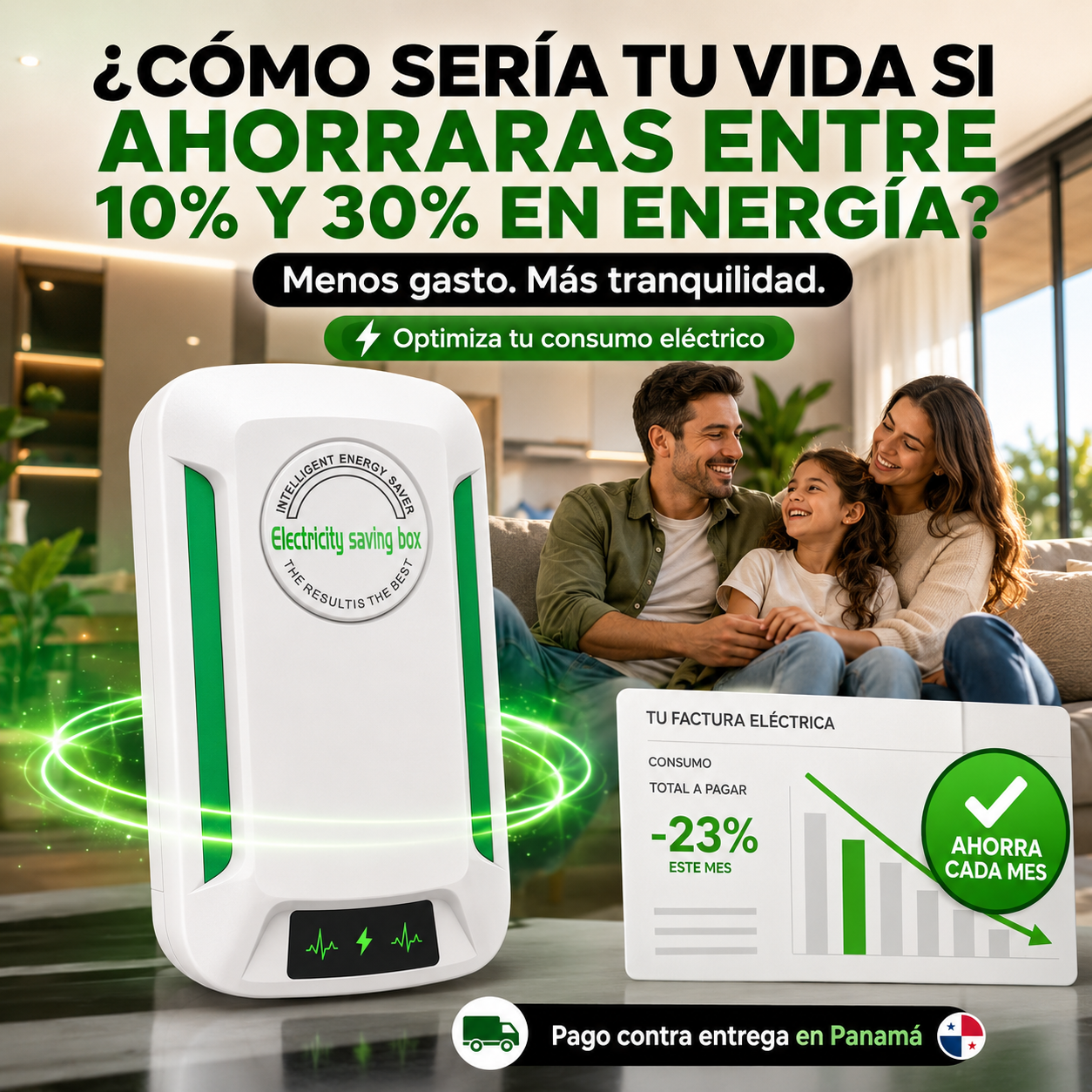 PowerSaver Pro™ Sistema Inteligente de Optimización Eléctrica  Importado Exclusivamente para Panamá 🇵🇦