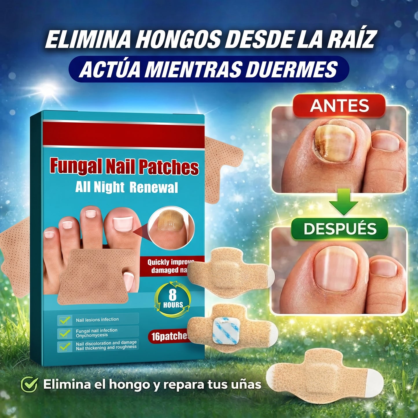 NeilPatch™ Parche Antifúngico para uña encarnada y hongo