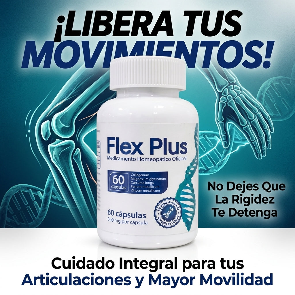 Flex Plus® Importado – Fórmula Avanzada para Solución Integral de Dolores Articulares