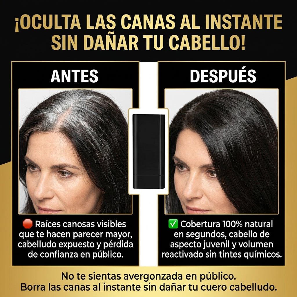 Magic Cover Cubre Canas Instantáneo: Barra Correctora de Zonas Específicas para disimular canas