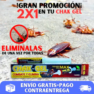 🪳PROMO 2X1 CHAKGEL® - EXTERMINA LAS CUCARACHAS CON UNA SOLA GOTA