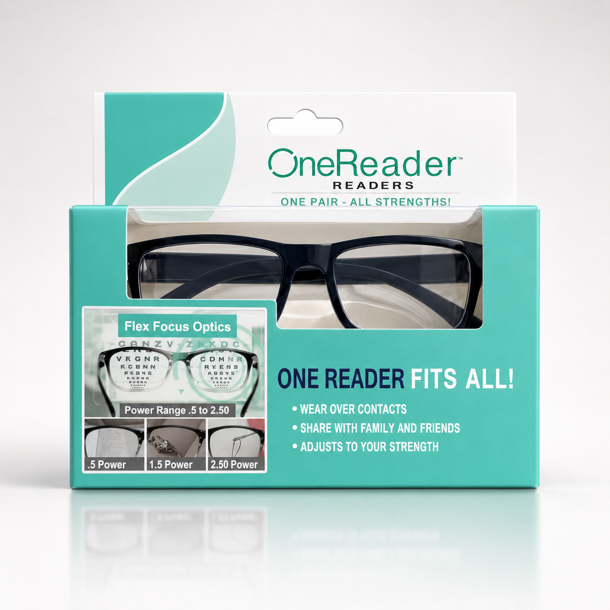 Gafas One Reader Power Multifocales | Tecnología Visual 3 en 1 para Ver de Cerca, Media y Lejos