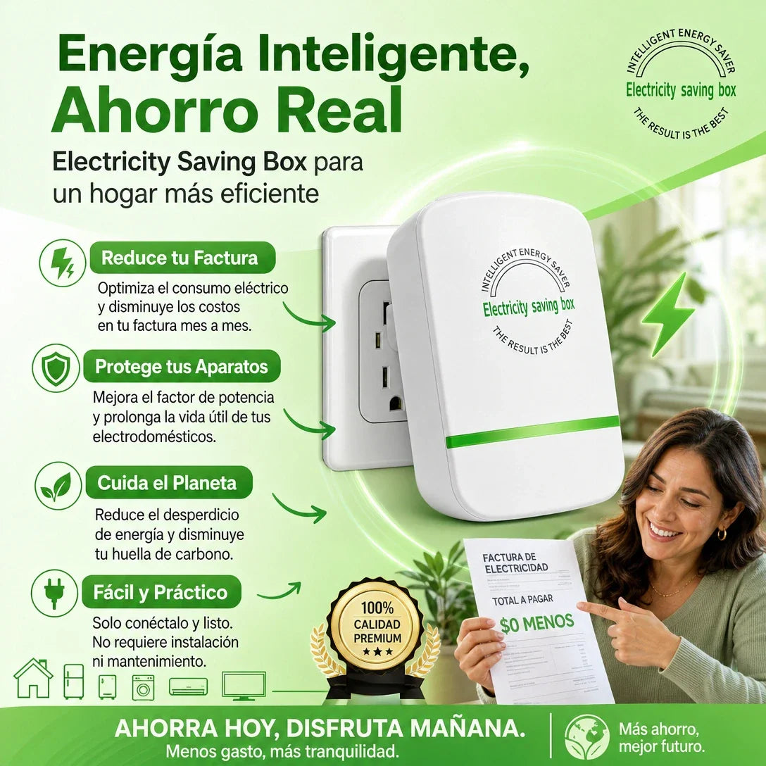 PowerSaver Pro™ Sistema Inteligente de Optimización Eléctrica  Importado Exclusivamente para Panamá 🇵🇦
